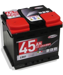 Batteria auto 45ah 12v 420a polo positivo destro cassetta l1